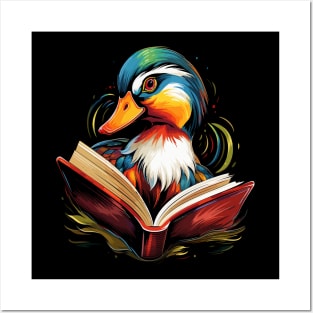 Mandarin Duck Reads Book Posters and Art